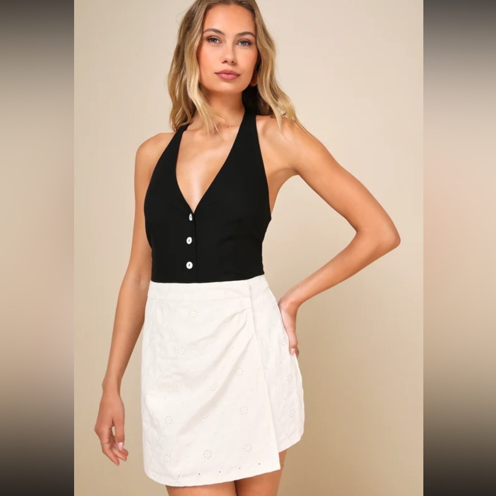 Lulus white eyelet skirt